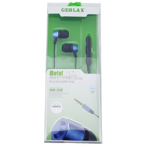 Hands Free 3.5 Gerlax GE-06 металл магнитные темно-синие 1,2м# - фото