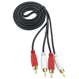 2RCA-2RCA (тюльпаны) кабель Premium ZIXUNLAN черный 1,5м - фото