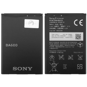 АКБ Sony Ericsson BA-600 оригинал (1290 мАч) в т.у. - фото