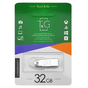 USB 32GB 2.0 T&G 115 metall Series хром - фото
