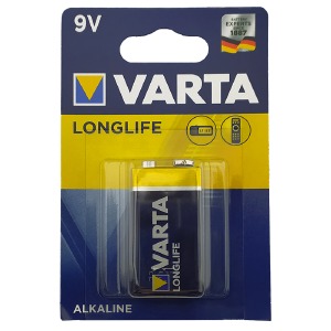 6LR61 Батарейки Varta Longlife щелочная крона по 2шт/цена за 1 бат. (10) - фото