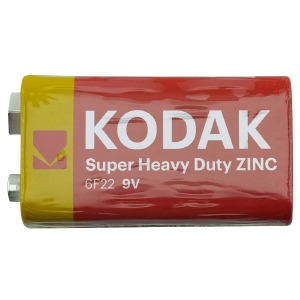 6F22 Батарейки Kodak солевые 9v крона 1шт/цена за 1 бат. (10) - фото