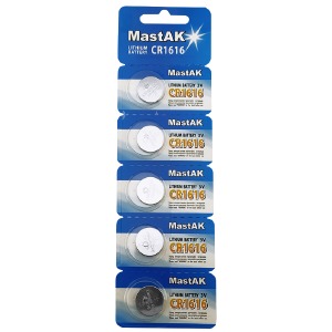 Батарейки CR1616 Mastak литиевые по 5 шт/цена за 1 бат. - фото
