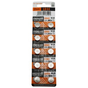 Батарейки AG13 (LR44/A76) Maxell щелочные по 10 шт/цена за 1 бат. - фото