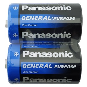R20 Батарейки Panasonic солевая по 2шт/цена за 1 бат. - фото