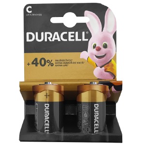 LR14 Батарейки Duracell щелочная по 2 шт/цена за 1 бат. - фото