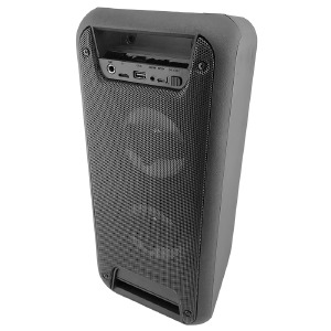 Колонка чемодан ESS-301B Bluetooth черная 42х19х17 см  - фото