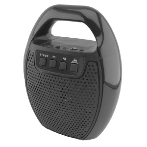 Колонка чемодан ESS-109B Bluetooth черная 22х18х9 см  - фото