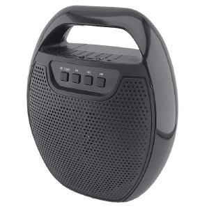 Колонка чемодан ESS-209A Bluetooth черная 27х23х12 см  - фото