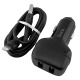 АЗУ iPhone Lightning Hoco Z36 2.4А/2USB черное 1м - фото 1