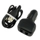 АЗУ Type-C Hoco Z36 2.4А/2USB черное 1м - фото 1
