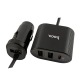 АЗУ USB блочек Hoco Z35 2.4A/3USB/QC3.0/PD18W/с кабелем удлинителем черное 1,2м - фото 1