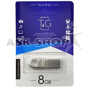 USB 8GB 2.0 T&G 027 metall стальная - фото