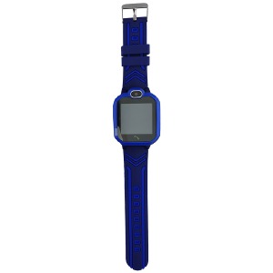 Смарт-часы (Smart watch) 04 детские GPS(LBS) голубые - фото