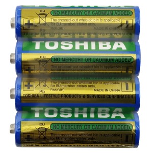 R06 Батарейки Toshiba HD AA по 4 шт(пальчиковые)/цена за 1 бат. - фото