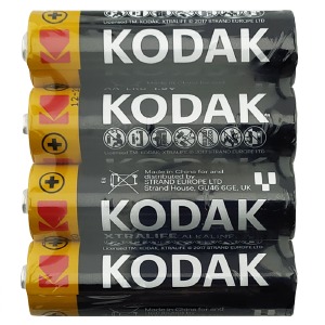 LR06 Батарейки Kodak Xtralife AA щелочные по 4 шт(пальчиковые)/цена за 1 бат. (60) - фото