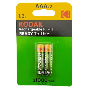 Аккумуляторы Kodak AAA R3 по 2 шт(мизинчиковые) 1000mA/цена за 1 бат. - фото