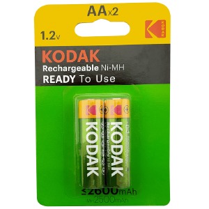 Аккумуляторы Kodak AA R6 по 2 шт(пальчиковые) 2600mA/цена за 1 бат. - фото