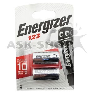 Батарейки CR123/CR123A/CR17345 Energizer литиевые по 2 шт/цена за 1 бат. (12) - фото