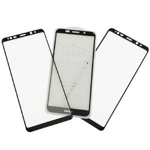 Стекло защитное  Hoco для  Samsung G965 Galaxy S9+, 3D черное в уп. - фото
