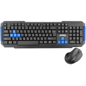 Игровой набор (беспроводные клавиатура+мышь) Jedel WS880 черный - фото