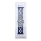 Ремешок для Apple Watch 42/44/45/49mm Sport перф. сине-белый S - фото 1