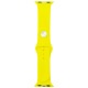 Ремешок для Apple Watch 42/44/45/49mm силиконовый (19) желтый S - фото 1