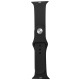 Ремешок для Apple Watch 38/40/41mm силиконовый (01) черный L  - фото 1