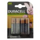Аккумуляторы R6 Duracell AA по 4 шт(пальчиковые) 2500mA/цена за 1 бат. - фото 1