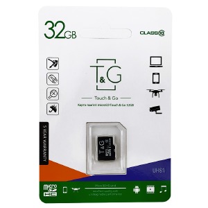 Карта памяти Micro SD 32GB (10) (-adapter) T&G UHS-I - фото