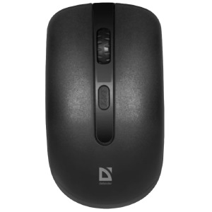 Компьютерная мышка беспроводная Defender ISA-135 4 кнопки/USB 2.4GHz/800-1600DPI блистер черная 10м - фото