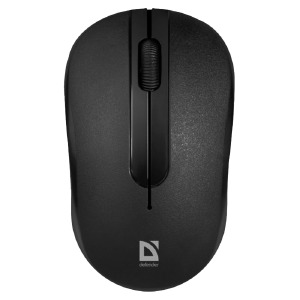 Компьютерная мышка беспроводная Defender Datum MM-285 3 кнопоки/USB 2.4GHz/1600DPI блистер черная - фото
