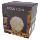 Ночник MOON 3D 13см RGB/8 режимов работы/деревянная подставка/аккумулятор - фото 1