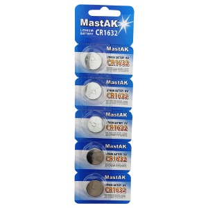 Батарейки CR1632 Mastak литиевые по 5 шт/цена за 1 бат. - фото