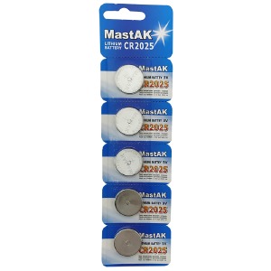 Батарейки CR2025 Mastak литиевые по 5 шт/цена за 1 бат. - фото