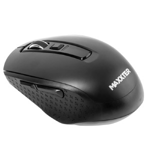 Компьютерная мышка беспроводная Maxxter Mr-335 6 кнопок/USB 2.4GHz/800-1600DPI черная - фото