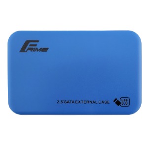 Внешний карман Frime Sata HDD\SSD 2.5", USB 3.0 пластик синий - фото