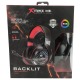Наушники компьютерные XTRIKE GH-890 3,5(мама)-2х3,5 (папа)/LED RGB подсветка черно-красные - фото 1