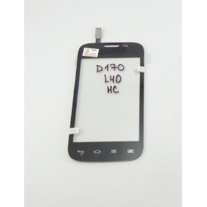 Сенсор (Touchscreen) LG D170/L40 Dual Sim black high copy - фото