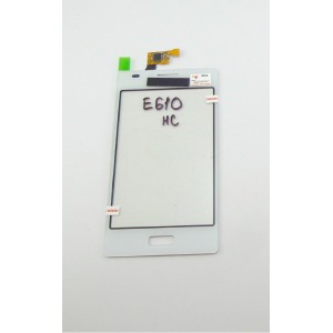 Сенсор (Touchscreen) LG E610/E612/L5 white high copy - фото