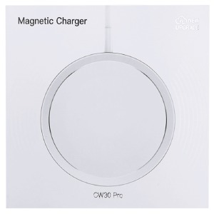 Беспроводное зарядное Hoco CW30 Pro iPhone magsafe серебряное - фото