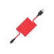 Кабель iPhone Lightning (5/6/7/8...) Hoco X21 Plus силиконовый черно-красный 2м (28) - фото 1