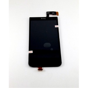 Дисплей для телефона HTC Desire 300/301e черный, с тачскрином, модуль - фото