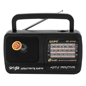 Радиоприемник аналоговый KIPO KB-409 черный +220V - фото