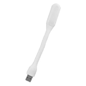 USB LED подсветка гибкая белая (работает от powerbank)  - фото