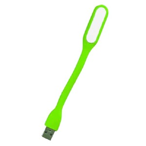 USB LED подсветка гибкая зеленая (работает от powerbank)  - фото