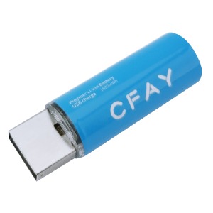 Аккумулятор CFAY АА R6 по 1шт(пальчиковый) 1800mA (real 500-600mAh)/цена за 1шт зарядка от USB - фото