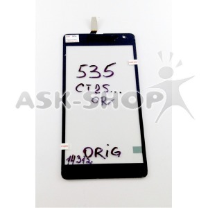 Сенсор (Touchscreen) Nokia 535 CT2S1973FPC, черный ORIGINAL - фото