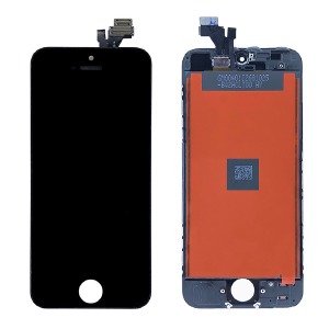 Дисплей для телефона iPhone 5G черный, с тачскрином, модуль oPass - фото