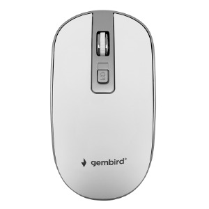 Компьютерная мышка беспроводная Gembird MUSW-4B-06-WS бело-серая - фото